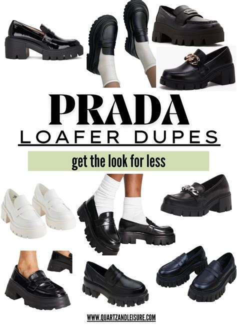 prada monolith loafers dupe|prada platform heels dupe.